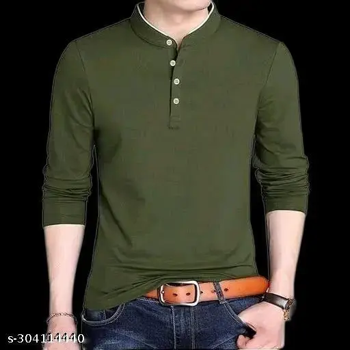 Man Party Wear Polyester Tshirt - Image 2